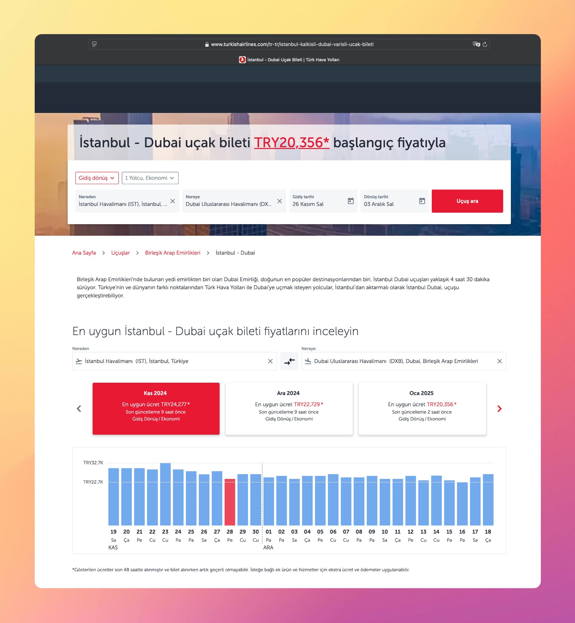Turkish Airlines Desktop Screenshot